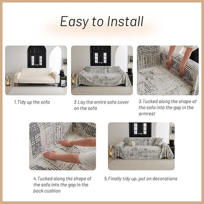 MYSKY HOME Boho Sofa Covers, Couch Covers - Image 7