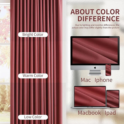 Pinch Pleat Linen 100% Blackout Curtains 90 Inches Long - Image 9