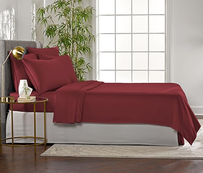 Pure Bamboo King Sheets, Genuine 100% Organic Viscose Derived from Bamboo Bed - Image 4