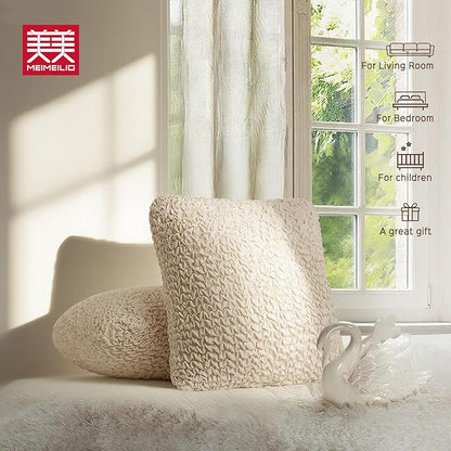 Decorative Throw Pillow Cover Elastic Couch Pillow Covers 18 x 18 & 20 x 20 Inch - Image 8