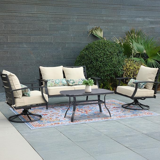 Aoodor Outdoor Chair Cushion, 24 x 24 Inch Water-Resistant, Fade-Resistant - Image 2