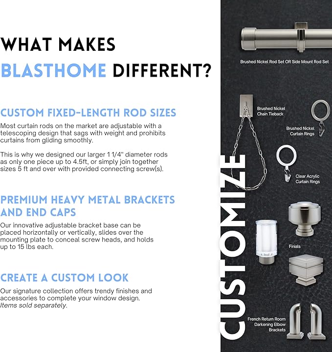 BlastHome® Luxury Curtain Rings – Premium Metal - Image 3
