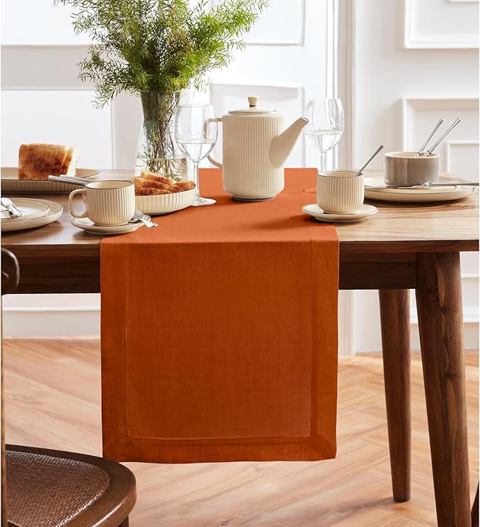 Solino Home Linen Table Runner 72 Inches Long by SolinoHome