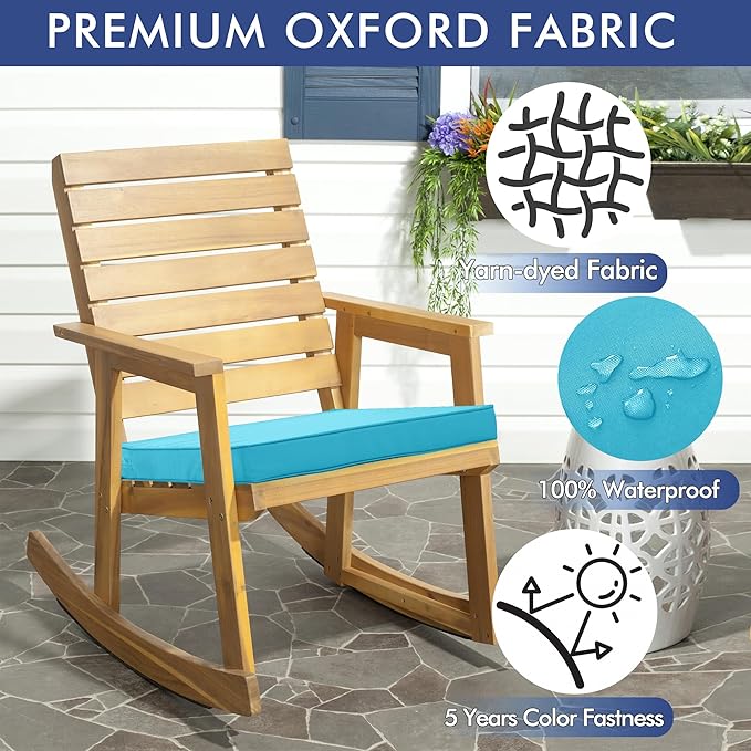 Outdoor Chair Cushions 24 x 24 Inch Waterproof Patio Chair Cushions - Image 7