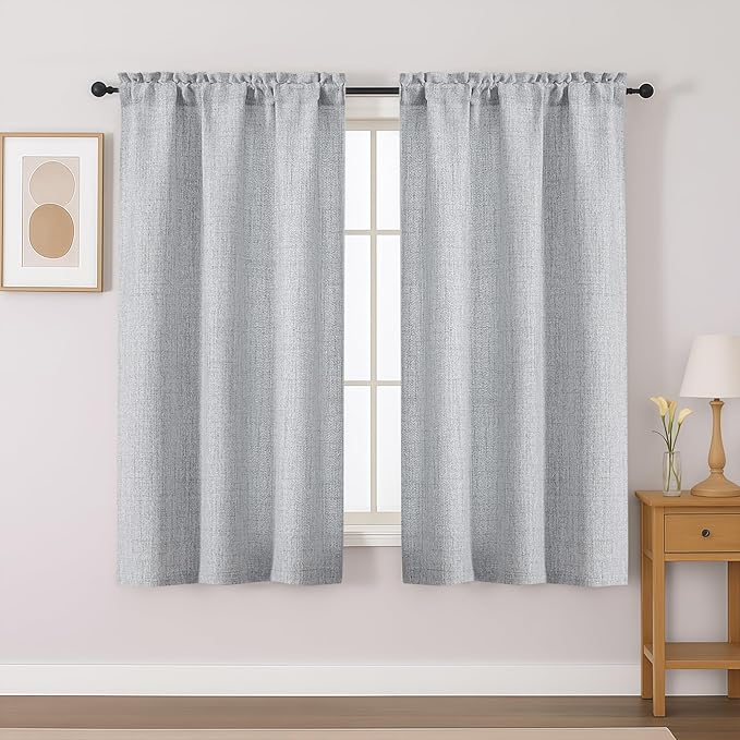 Gwine Gray Curtains 45 Inch Length by Gwine