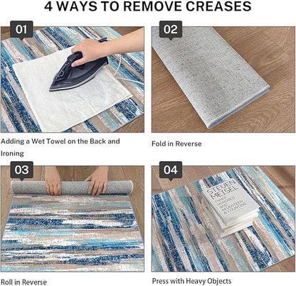 Modern Abstract Runner Rug 2.6x18 - Image 4