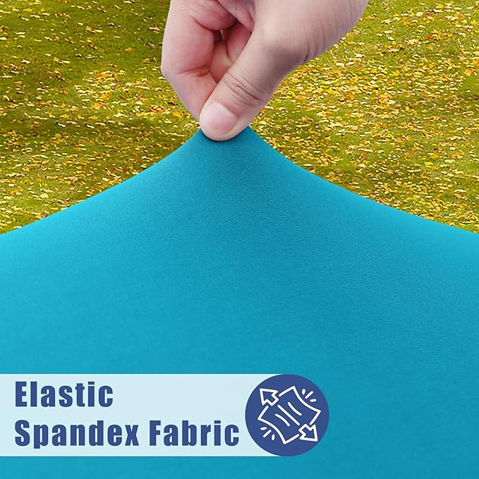 Round Spandex Tablecloth, Elastic Fitted Waterproof Tablecloths - Image 2