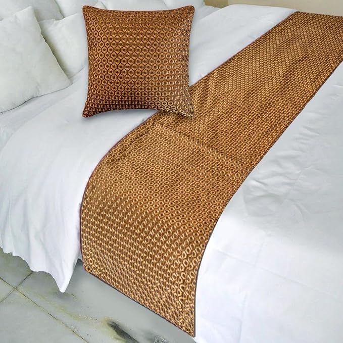 The HomeCentric Gold Bed Runner - Image 2