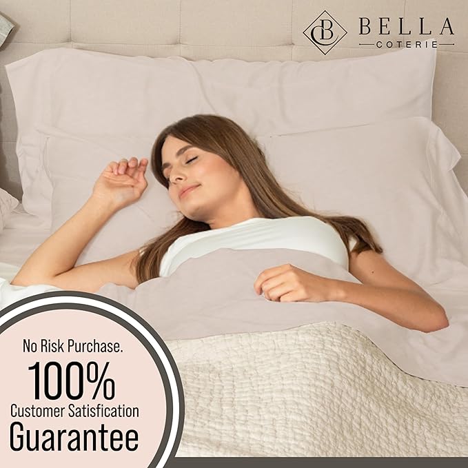 Bella Coterie 6 Piece Luxury Bamboo Viscose Queen Size Sheet Set | 100% - Image 5