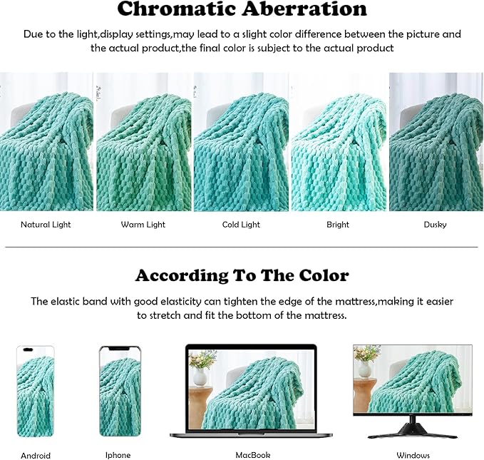 NEWCOSPLAY Super Soft Throw Blanket Sage Green Premium Silky Flannel Fleece 3D - Image 6