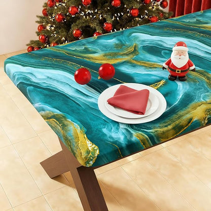 Smiry Rectangle Picnic Tablecloth, Waterproof Elastic Fitted Table Covers by Smiry