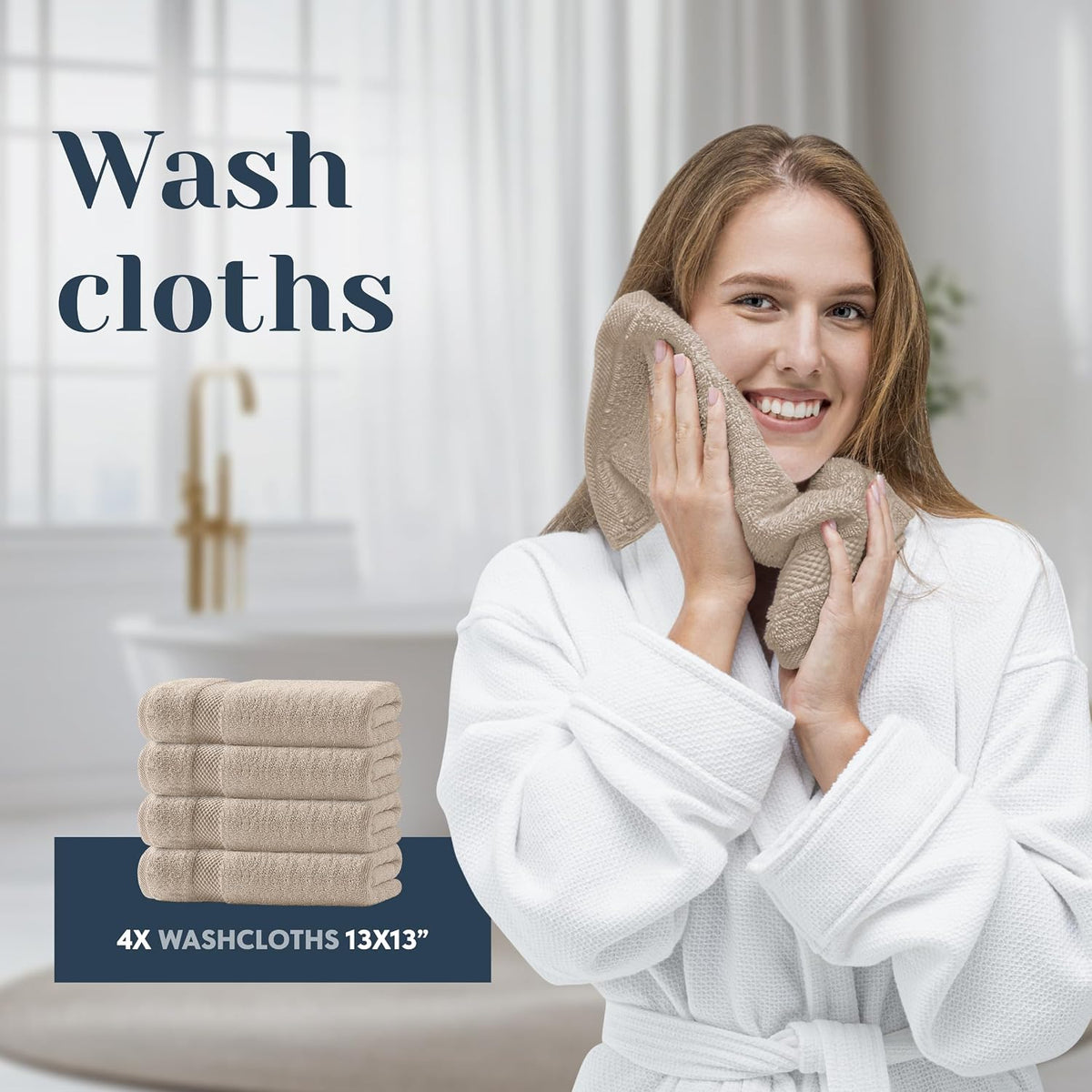 white classic luxury taupe bath towel set of on a desk or shelf