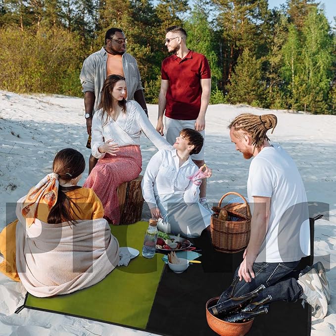 Frelaxy Pocket Picnic Blanket, Waterproof Sandproof Beach Mat, Compact Camping - Image 5