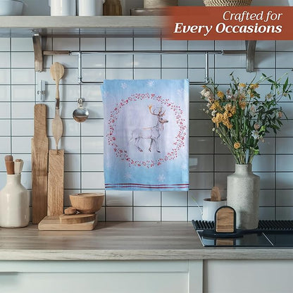 Maison d' Hermine Kitchen Towels Set of 3 100% Cotton 20" x 27.5" Reusable - Image 5
