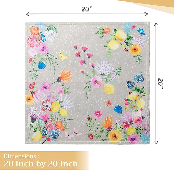 Maison d' Hermine Cloth Napkins Set of 4 100% Cotton Everyday Reusable Square - Image 4