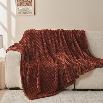 NEWCOSPLAY Super Soft Throw Blanket Coffee Premium Silky Flannel Fleece 3D - Image 8