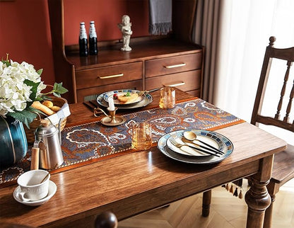 13×72 Inch Table Runner, Retro-Luxury Tassels Series - Image 6