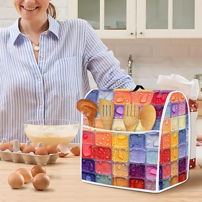 Mixer Dust Cover for 6-8 Qt Stand Mixer, Cloth Cover - Image 4