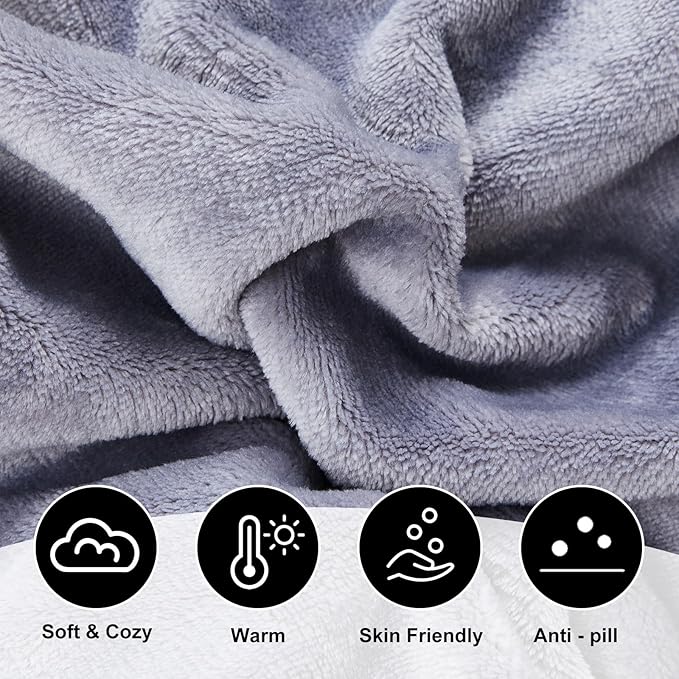 Flannel Sleeping Bag Liner for Adult, Flannel Fluffy Sheet & Camping Sheet for - Image 5
