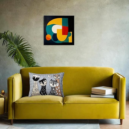 Picasso Lumbar Cat Pillow Cover - Image 5