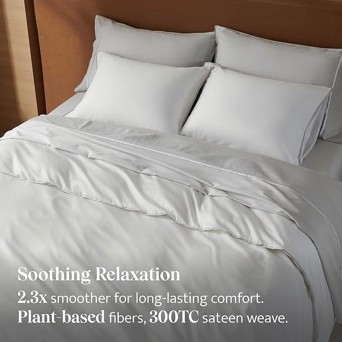 Double Stitch Cotton Tencel Duvet Cover - Image 4