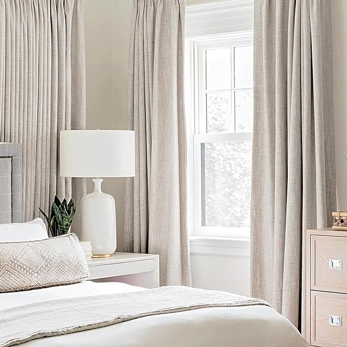 MIULEE 100% Blackout Polyester Textured Curtains - Image 2