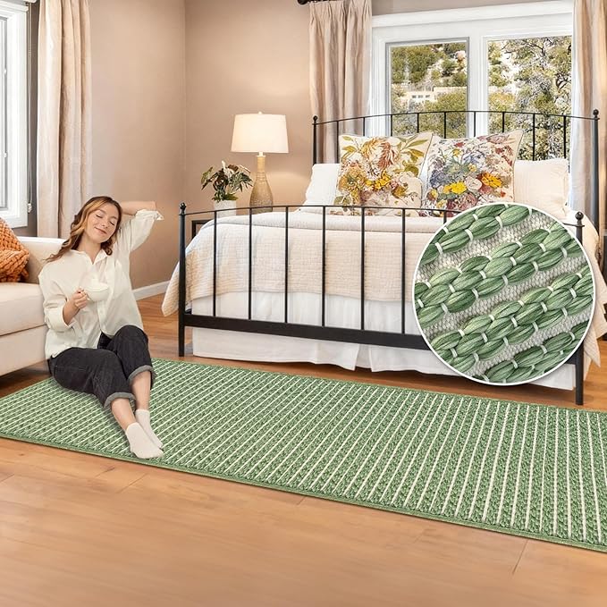 Braided Hallway Runner Rug, Super Absorbent Kitchen Mats - Image 2
