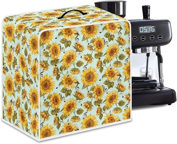 Mumeson Sunflower Blossom Coffee Maker Cover Stand Mixer or Coffee Machine - Image 5