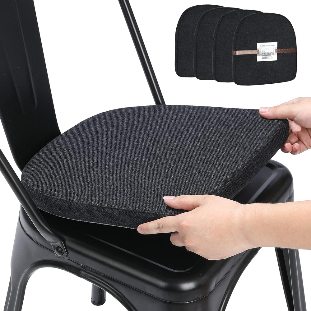BUYUE Friendly Woven Fabric 14x14 Magnetic Cushions for Metal Chair Set of 4,...