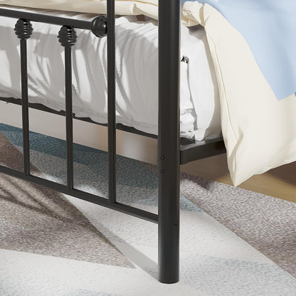 vecelo twin size metal platform bed frame with, package contents