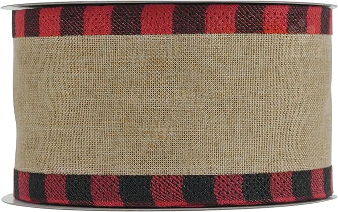 MEEDEE Burlap Ribbon 2.5 Inch x 10 Yards - Image 8