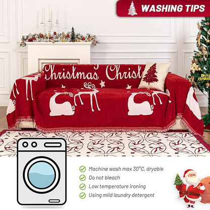 MYSKY HOME Christmas Couch Cover - Image 5