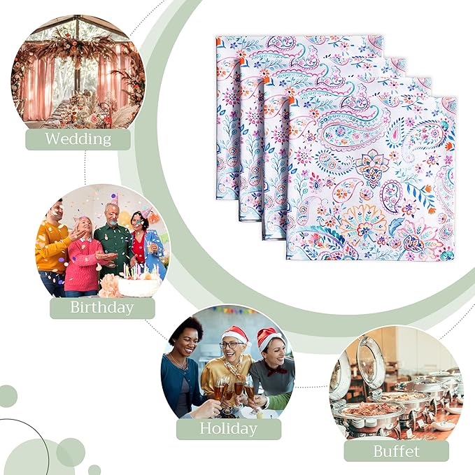 Maison d' Hermine Cloth Napkins Set of 4 100% Cotton Everyday Reusable Square - Image 6
