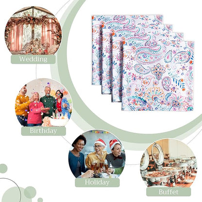 Maison d' Hermine Cloth Napkins Set of 4 100% Cotton Everyday Reusable Square - Image 6