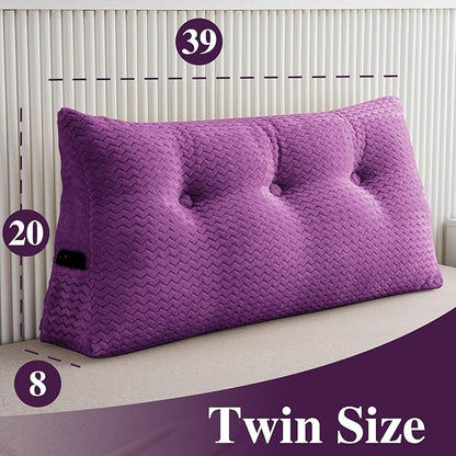 Large Bolster Triangular Headboard Wedge Backrest Positioning Support Bed Rest - Image 2