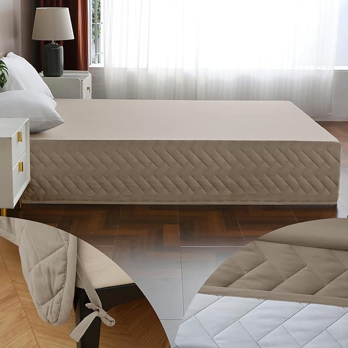 Queen Bed Skirt-Box Spring Cover - Image 5