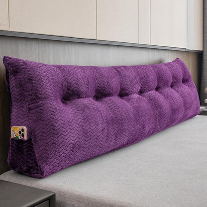 Large Bolster Triangular Headboard Wedge Backrest Positioning Support Bed Rest by ZOEMO