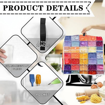 Mixer Dust Cover for 6-8 Qt Stand Mixer, Cloth Cover - Image 3