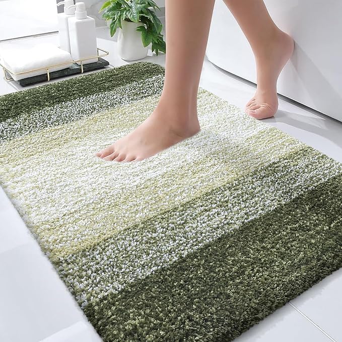 OLANLY Bathroom Rugs Mat 30x20, Extra Soft Absorbent Microfiber Bath Rugs by OLANLY
