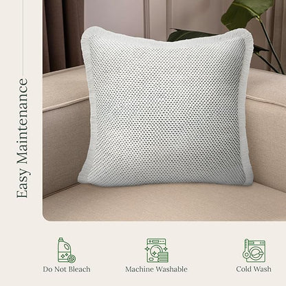 SanVia Comfort Premium Cotton Throw Pillow Covers, 20 x 20 Inches, Luxury - Image 6