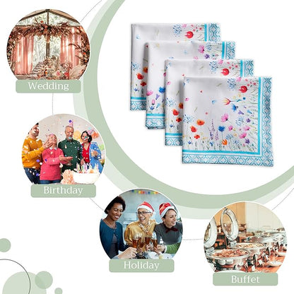 Maison d' Hermine Cloth Napkins Set of 4 100% Cotton Everyday Reusable Square - Image 6