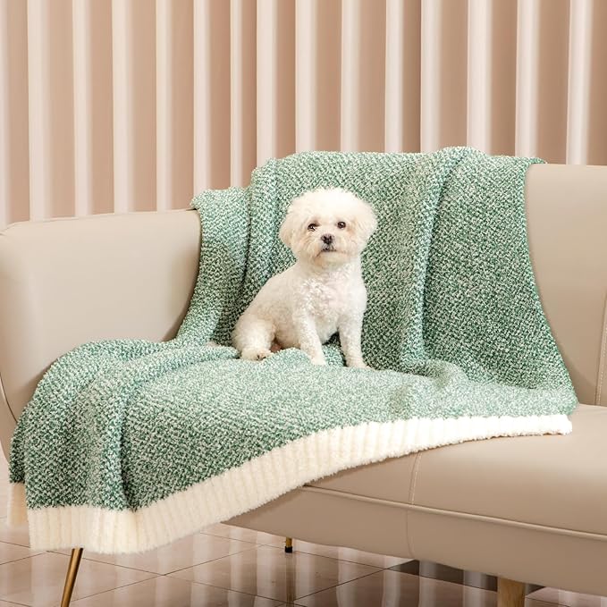 Snuggle Sac Green Blanket Twin Size Bedding Blankets, Super Soft Warm Cozy Knit - Image 8