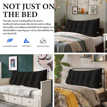 Daneey Headboard Pillow Full, Triangular Wedge Headboard Pillow - Image 5