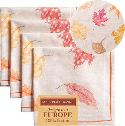 Maison d' Hermine Cloth Napkins Set of 4 100% Cotton by MaisondHermine