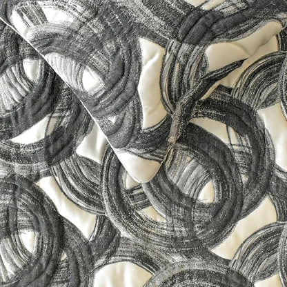 The HomeCentric King/Queen/Twin Black Designer Twin 53"x18" Bed Runner Without - Image 2