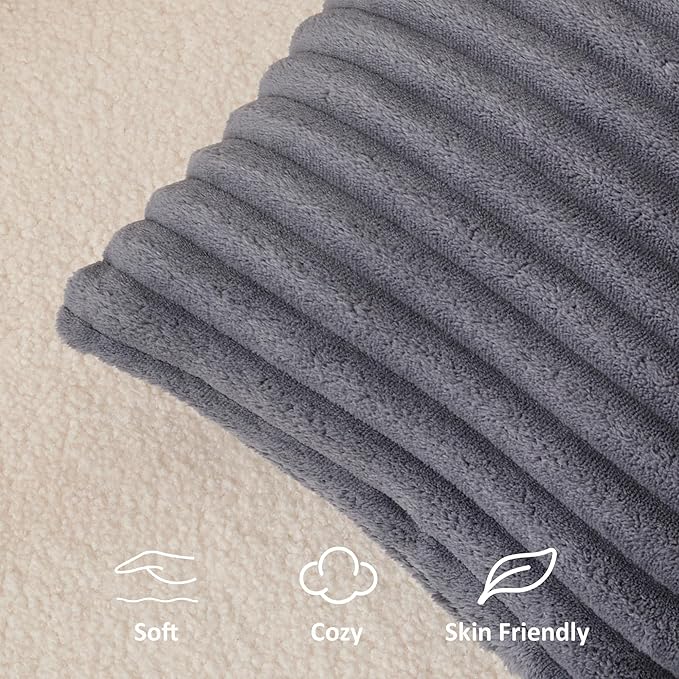 Kevin Textile Soft Plush 12x24 Inch Lumbar Pillow Cover 1 Pack, Luxury Fluffy - Image 3