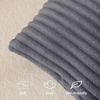 Kevin Textile Soft Plush 12x20 Inch Lumbar Pillow Cover 1 Pack, Luxury Fluffy - Image 3