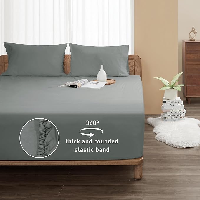 Sunflower Full Fitted Sheet, 1-Piece Extra Deep Pocket Fitted Bottom Sheet 22" - Image 2