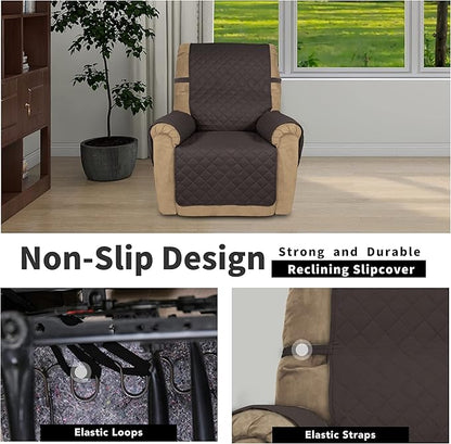 Easy-Going Recliner Chair Slipcover Reversible Sofa Cover Water Resistant Couch - Image 3