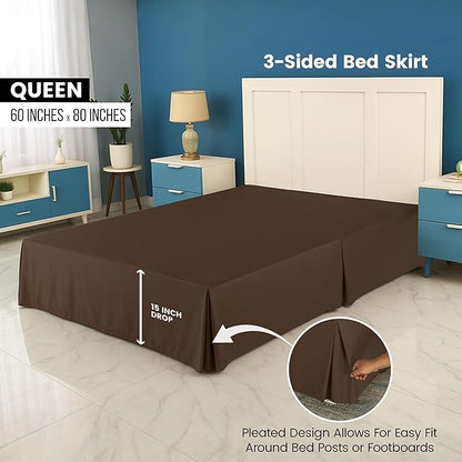 Utopia Bedding Queen Bed Skirt - Image 2
